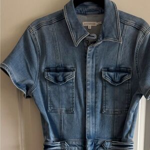 Good American Fit For Success Denim Jumpsuit SZ:3